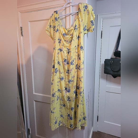 Yellow Flower Dress XL - Picture 3 of 4